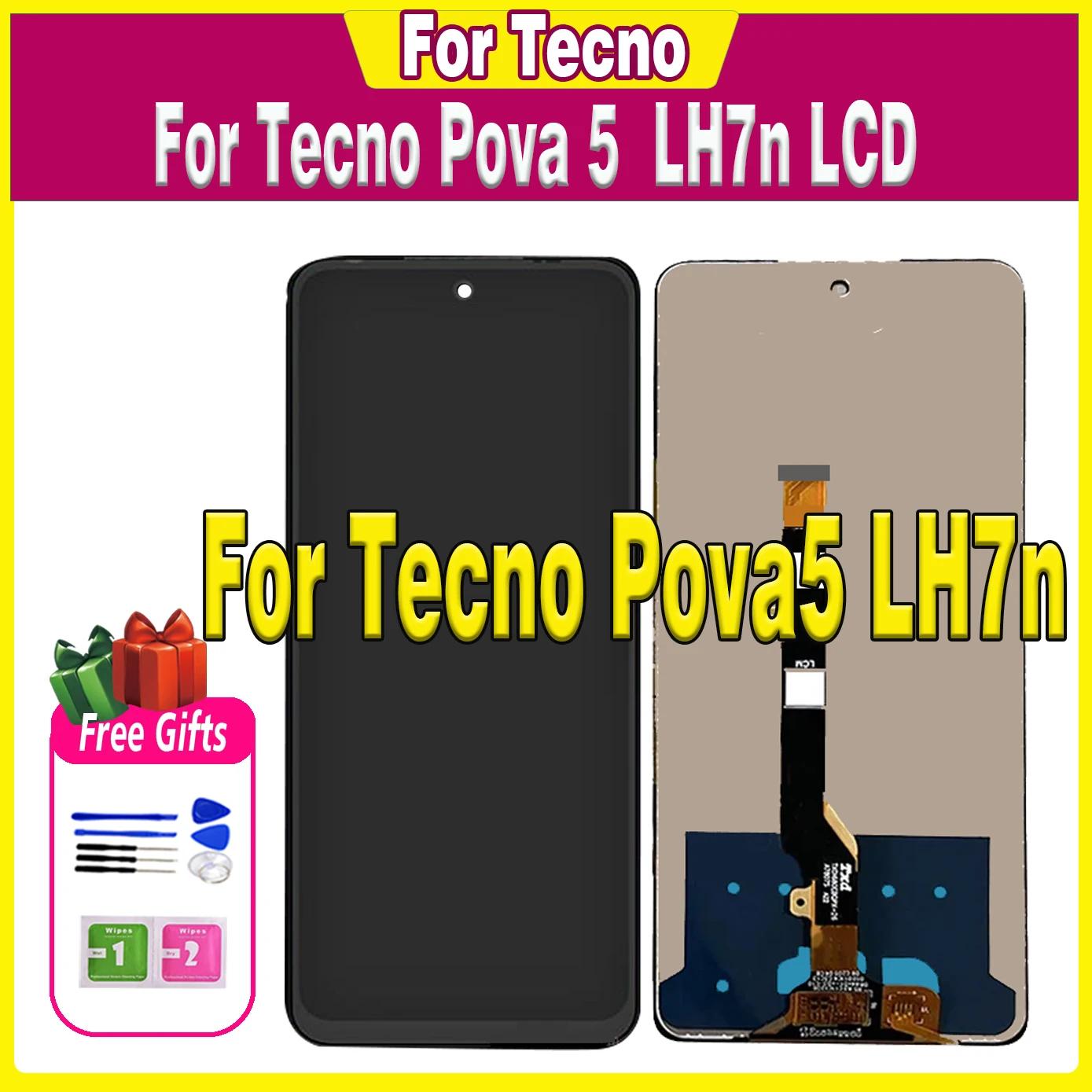Tecno Pova 5 LH7n LCD ÷ ġ Pova5 ũ Ÿ,  ü  ǰ г  , 6.78 ġ LCD